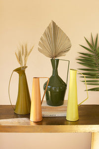 Kalalou - Painted Metal Vases with Handles
