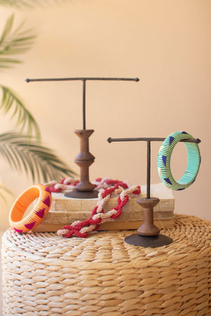 Kalalou - Wooden Spool Jewelry Stands