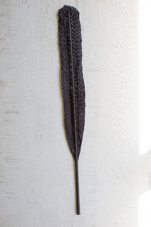 Kalalou - Black Woven Kejur Leaf