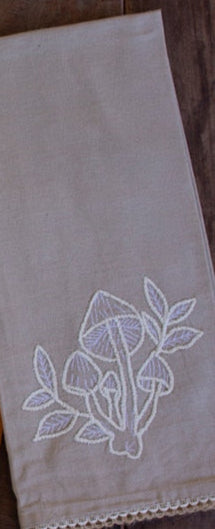 Kalalou - Mushroom Embroidered Tea Towels (Assorted)