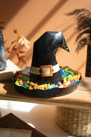Kalalou - Recycled Iron Halloween Witch Hat