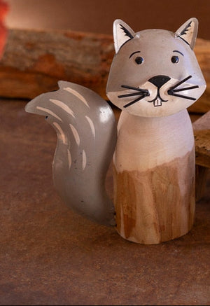 Kalalou - Recycled Wood and Iron Squirrels