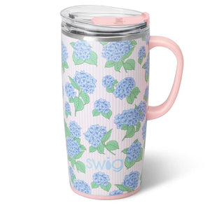 Swig Life - Hydrangeas - Travel Mug - (22oz)