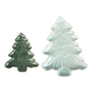 Transpac - Ceramic Holiday Tree Plates (Assorted Sizes)