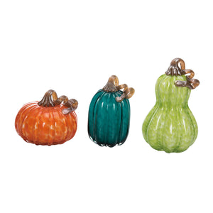 Transpac - Bright Glass Pumpkins