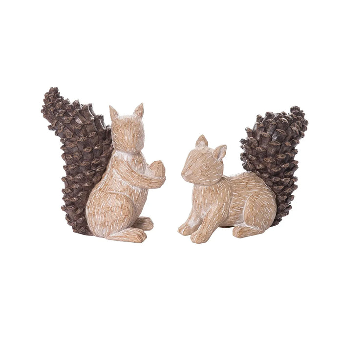 Transpac - Squirrel Figurines with Pinecone Tail (Assorted Styles)