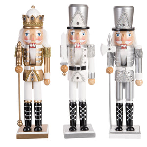Transpac - Wood Glitz Nutcrackers (Assorted)