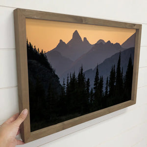Hangout Home - Stoney Indian Peaks Canvas Art