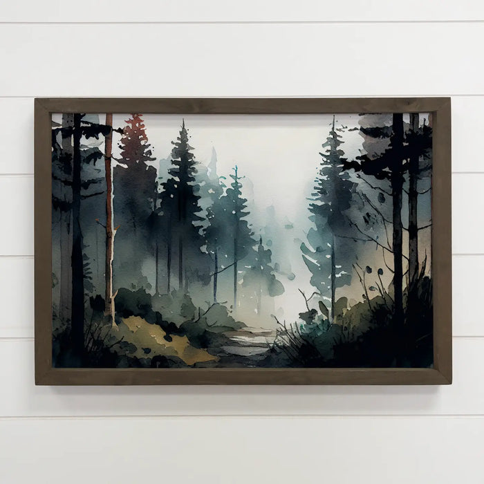 Hangout Home - Forest Shadow Painting Canvas Art