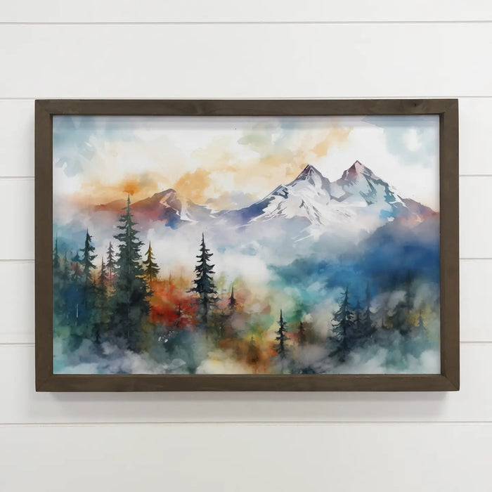 Hangout Home - Mountain Heights Canvas Art