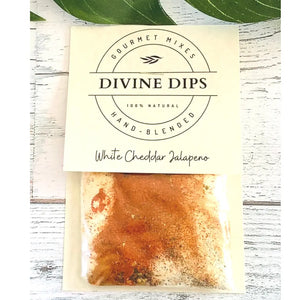 Divine Dips - White Cheddar Jalepeno Seasoning Dip Mix & Cheeseball
