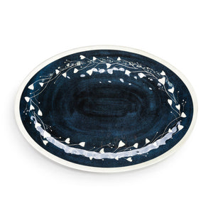 Demdaco - Blue Wildflowers Large Melamine Oval Platter