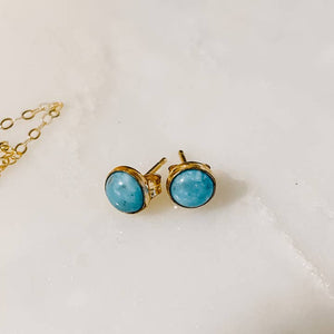 Derive Jewelry - Kingman Turquoise Stud Earrings