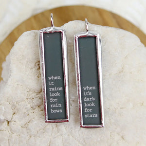 Jennifer Dahl Designs LLC - Look For Rainbows & Stars Inspirational Charm