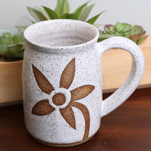 Sawdust and Clay - Artisan Nature Mugs - Daisy