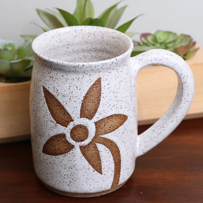 Sawdust and Clay - Artisan Nature Mugs - Daisy