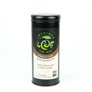 Inspired Leaf Teas - Vanilla Chai Whole Leaf Black Tea Blend Loose Tin