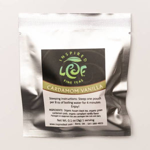 Inspired Leaf Teas - Cardamom Vanilla Single Pyramid Tea Bag