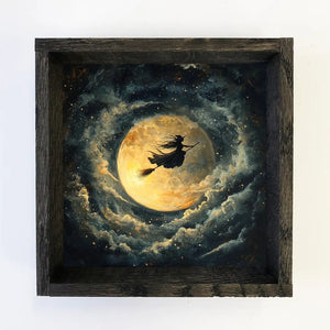 Hangout Home - Witch in the Moonlight Canvas Art