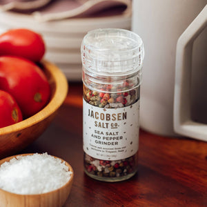 Jacobsen Salt Co. - Sea Salt and Pepper Holiday Grinder