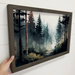 Hangout Home - Forest Shadow Painting Canvas Art