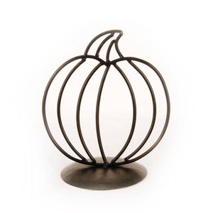 Adams & Co -  7.5x8 Metal Pumpkin On Stand