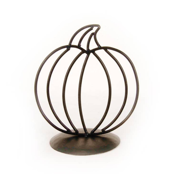 Adams & Co -  7.5x8 Metal Pumpkin On Stand