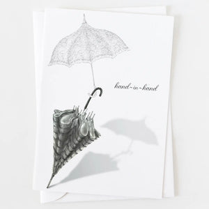 Ann Scott Design - Hand-in-Hand Wedding Shower Greeting Card
