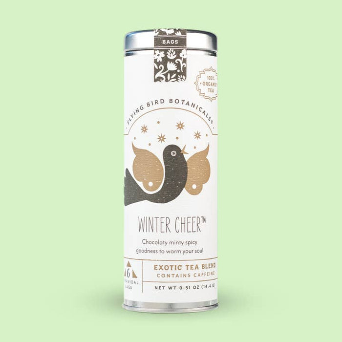Flying Bird Botanicals - Winter Cheer 6 Tea Bag Tin