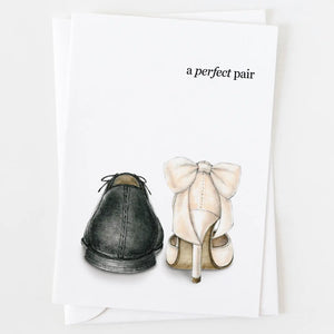 Ann Scott Design - A Perfect Pair Wedding Greeting Card