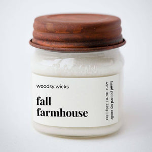 Woodsy Wicks - Fall Farmhouse Candle 12oz