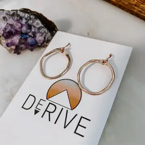 Derive Jewelry - Organic Mini Hoop Earrings