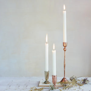 Creative Co-Op - Hand-Forged Iron Taper Holder w/Antique Copper Finish (Assorted Sizes Sold Separately)