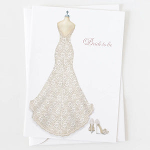 Ann Scott Design - Bride To Be Dressform Greeting Card