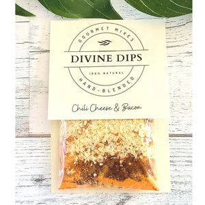 Divine Dips - Chili Cheese & Bacon Seasoning Dip Mix & Cheese Ball