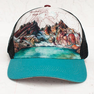 Final Switchback by Katie Jeanne Reim-  Broken Top Trucker Hat