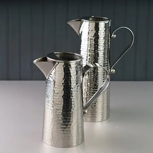 India Handicrafts - Stainless Steel Hammered Pitcher