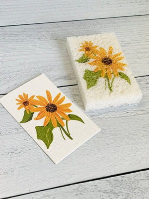 Corvidae - Wildflowers Compostable Pop Up Sponges - Set of 3