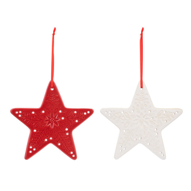 Demdaco - Star Ceramic Ornament