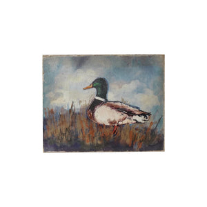 Creative Co-Op - Canvas Wall Decor w/ Duck Image