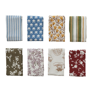 Creative Co-Op - Cotton Printed Terry Cloth Tea Towel (Assorted Patterns)