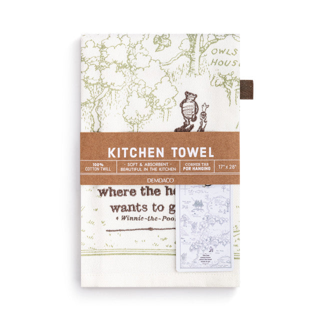 Demdaco - Winnie-the-Pooh Where The Heart Goes Kitchen Towel