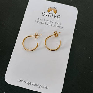 Derive Jewelry - Post Hoop Earrings