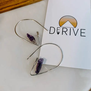 Derive Jewelry - Amethyst Threader Earrings