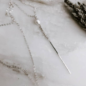 Derive Jewelry - Wanderer's Stick Necklace with Freshwater Pearl