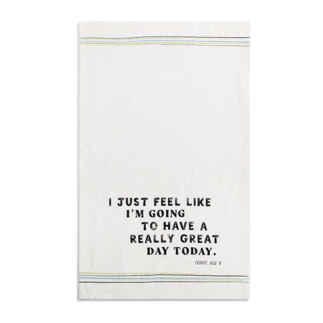 Demdaco - Really Great Day Flour Sack Towel