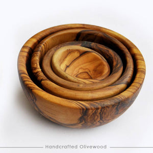 Natural OliveWood - Olive Wood Nesting Bowls