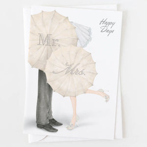 Ann Scott Design - Happy Days Wedding Greeting Card