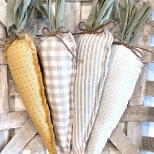 Kate + Em - Rustic Neutral Fabric Carrots