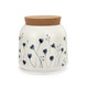 Demdaco - Blue Wildflowers Small Cork Lid Canister
